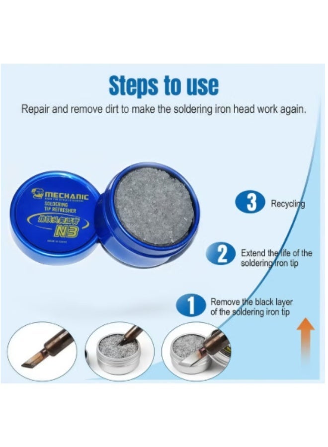 MECHANIC 20 pieces Oxidation Repair Paste For Soldering Iron Head Soldering Tip Cleaning Soldering Tip Cleaner Mechanical Soldering Tip Repairer Cleaning Solder Iron and Tips - Image 2